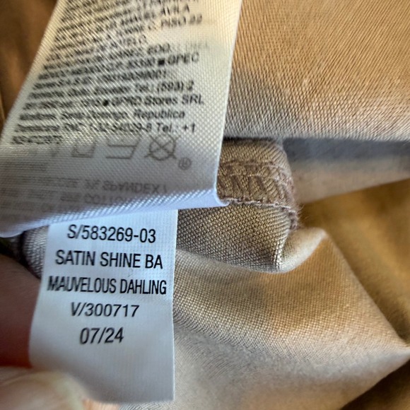 Old Navy Extra High-Rise Wide Leg Cargo Pants Satin Shine Brown Womens 4 NEW - Picture 6 of 10